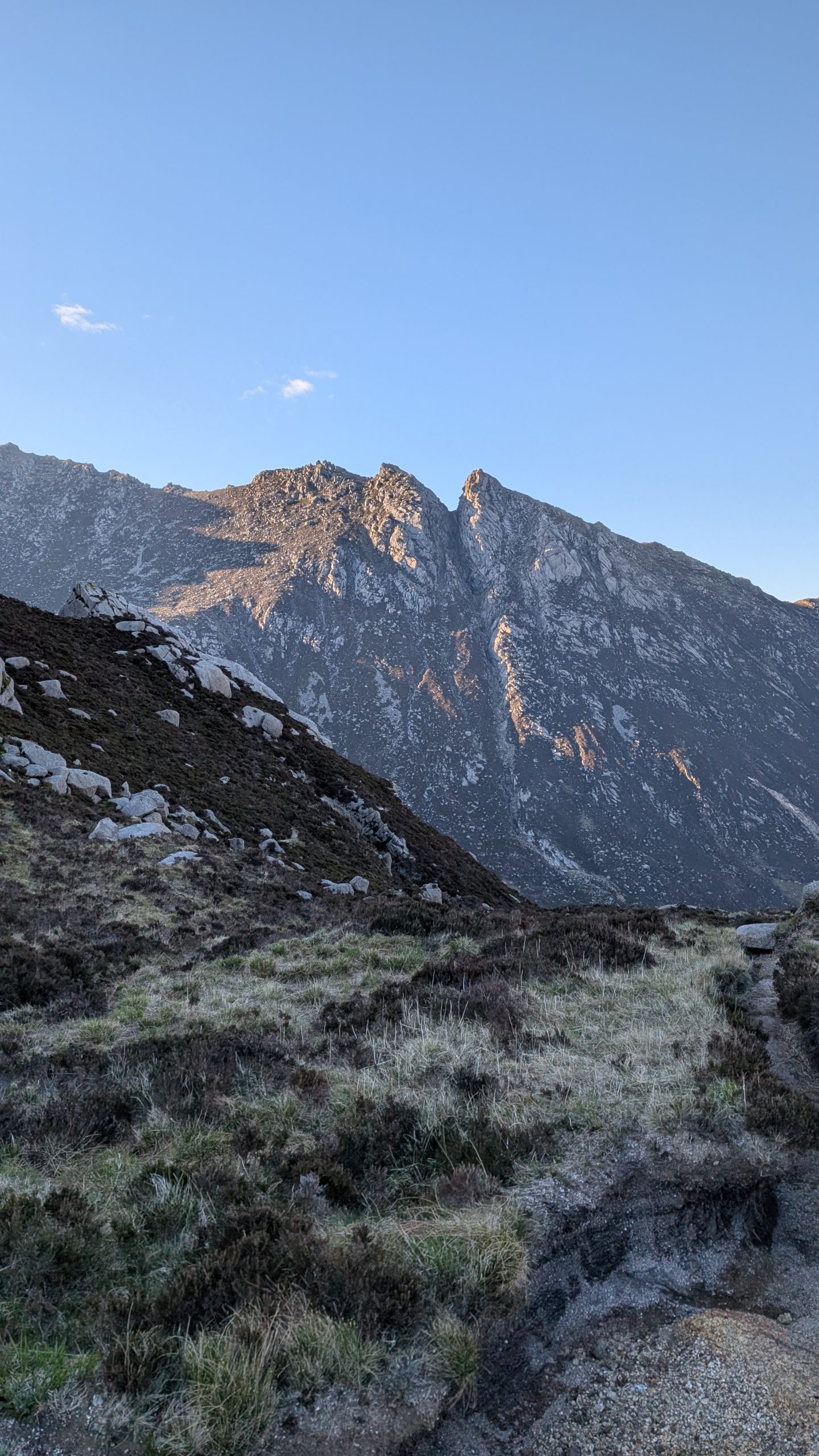View across the mountains of Arran