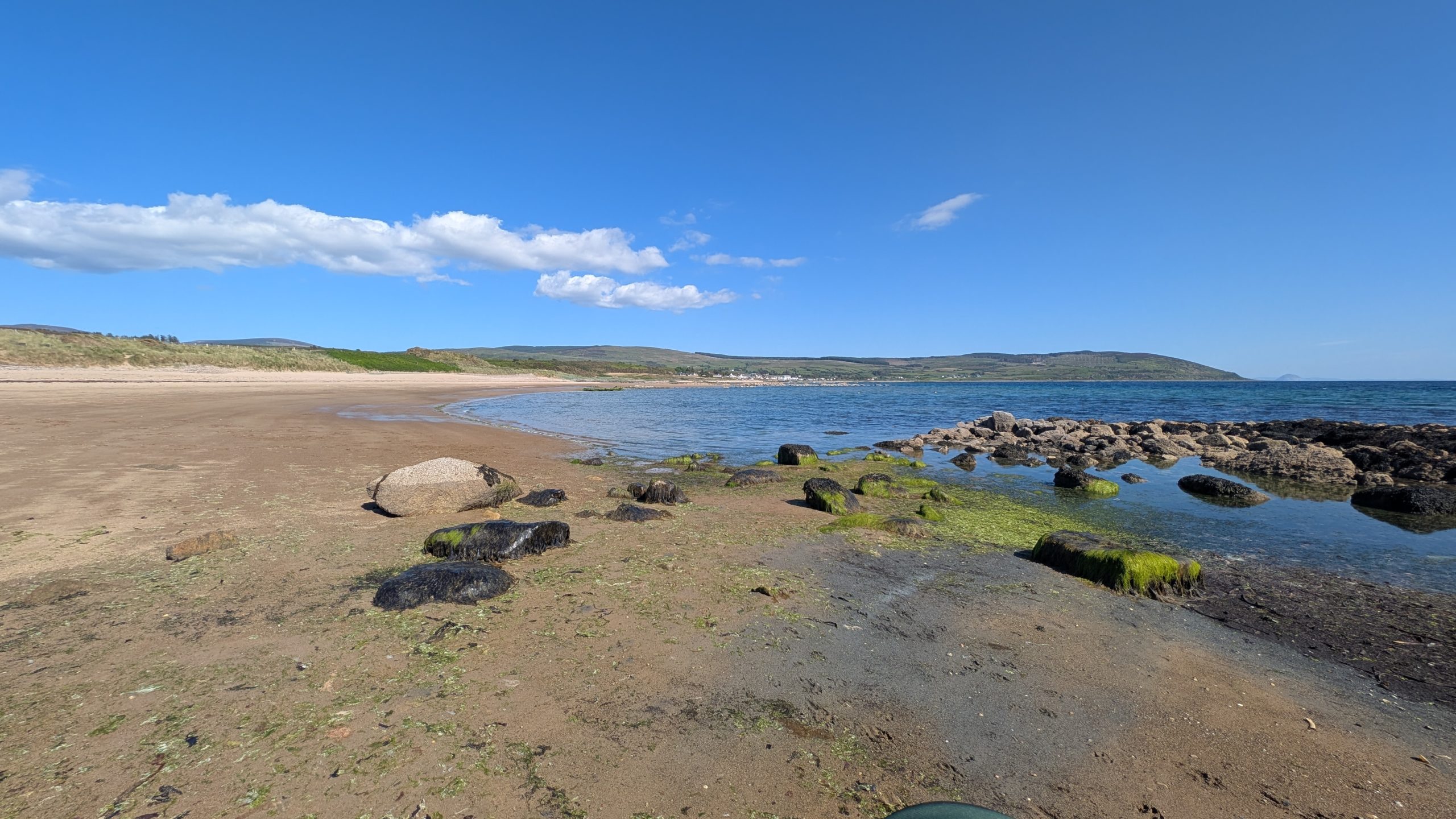 View over Blackwaterfoot beach