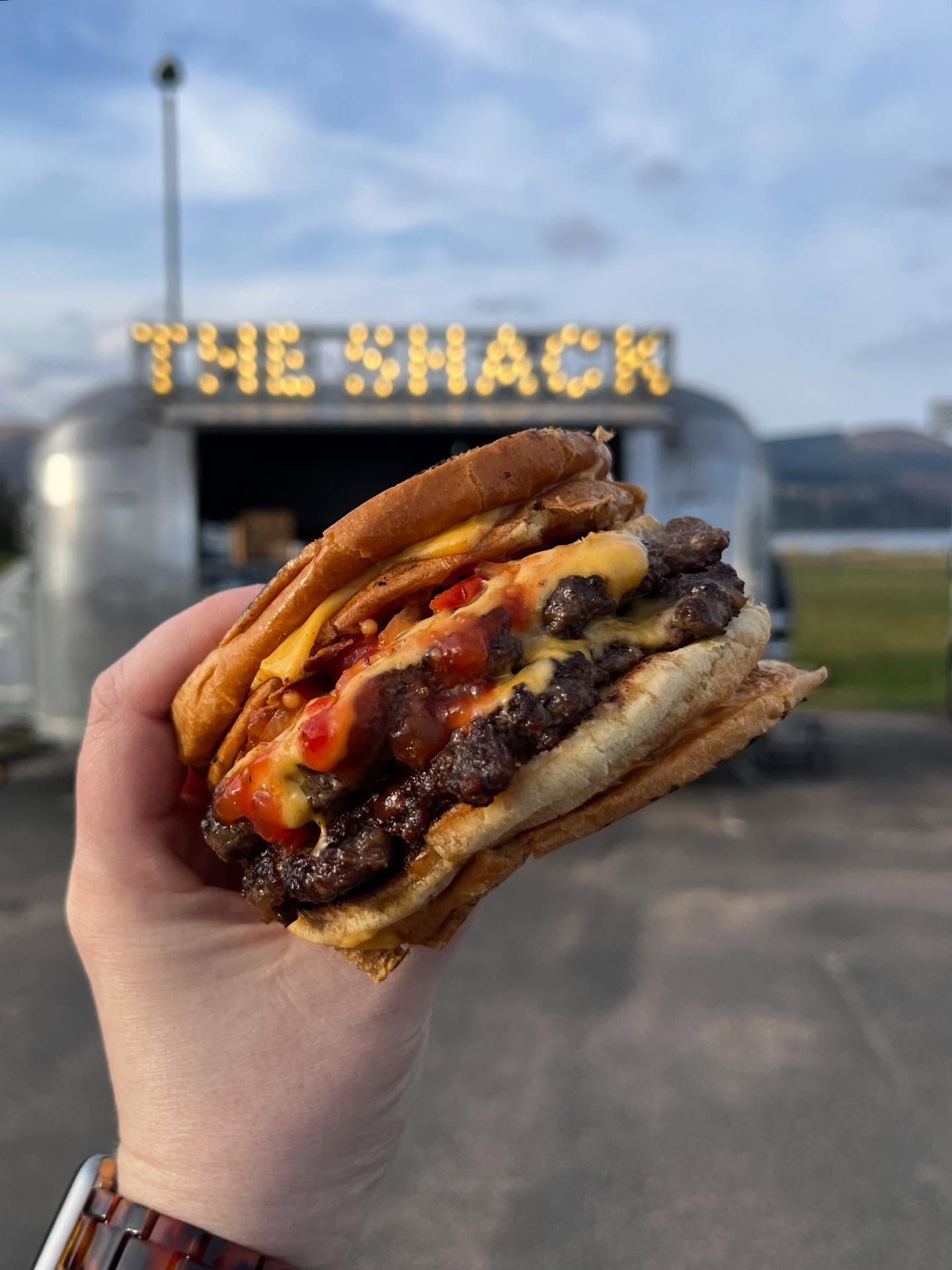 delicious cheeseburger from the shack
